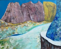 Berge I, 100 x 80 cm