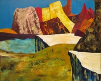 Berge II, 100 x 80 cm