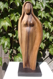 Erwartung, Nußbaum, 35 cm